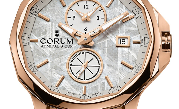 corum-admirals-cup-legend-42-meteorite-dual-time-watch-dial